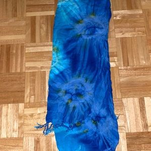 Blue Tye Dye Sarong Coverup